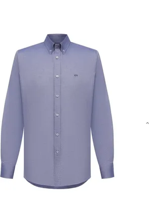 Paul & Shark Skjorte, Herre, Blå, L, Bomuld, Oxford Skjorte med Button-Down Krave