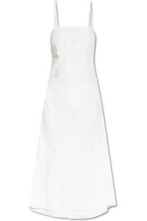 Tory Burch Kjole, Dame, Hvid, 2XS, Bomuld, Lace Dress