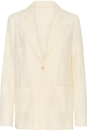 Soaked in Luxury Jakke, Dame, , L, Elegant Blazer Jakke Whisper White