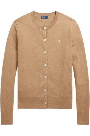 Ralph Lauren Strik, Dame, , M, Bomuld, Ribstrikket bomuldsblanding gilet
