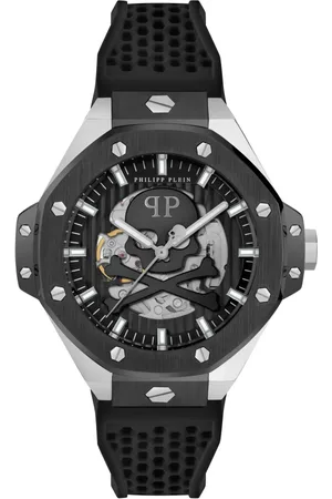 Philipp Plein Tilbehør, Herre, Sort, ONE SIZE, Skeleton Royal Automatisk Ur