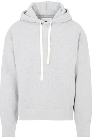 Jil Sander Sweathshirts & Hoodies, Herre, Grøn, L, Bomuld, Grå bomuldshættetrøje