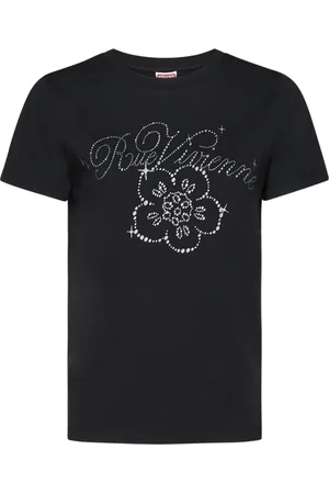 Kenzo Top, Dame, Sort, S, Bomuld, Constellation T-Shirt