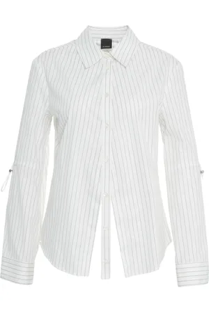 Pinko Bluser & Skjorter, Dame, Hvid, L, Bomuld, Poplin Skjorte