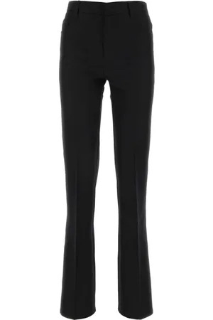 Serafini Bukser, Dame, Sort, S, Polyester, Plisserede Skræddersyede Bukser