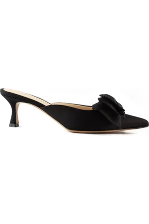 ROBERTO FESTA Sko, Dame, Sort, 38 1/2 EU, Satin, Sort Satin Bue Sandaler
