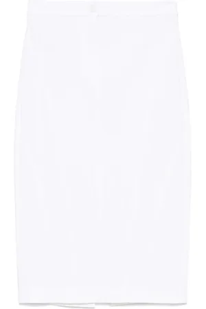 Pinko Nederdel, Dame, Hvid, XS, Bomuld, Regina Skirt