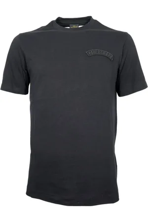 Paul & Shark Top, Herre, Sort, S, Bomuld, Grafisk Print Bomulds T-shirt
