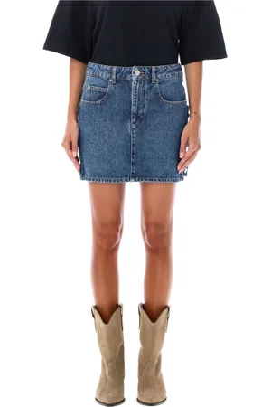 Isabel Marant Nederdel, Dame, Blå, M, Bomuld, Stessy Mini Nederdel