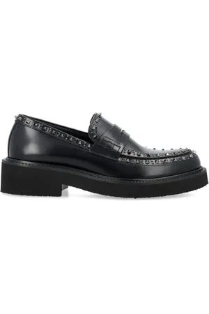 VALENTINO GARAVANI Sko, Herre, Sort, 42 1/2 EU, Studded Loafers Sort Aw24