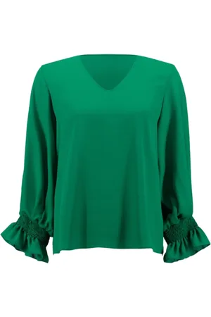 Joseph Ribkoff Bluser & Skjorter, Dame, Grøn, L, Polyester, Flæse Top