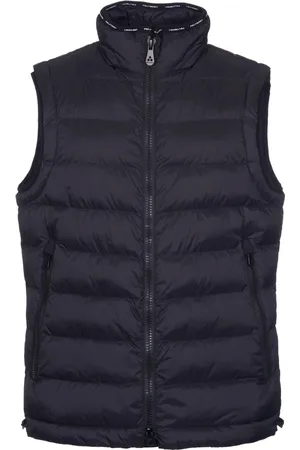 Peuterey Jakke, Herre, Blå, XL, Uld, Ærmeløs dunjakke med quiltet design