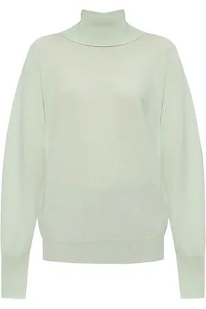 Jil Sander Strik, Dame, Grøn, S, Cashmere, Casual Striktrøje