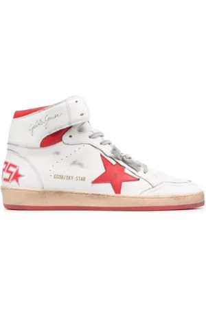 Golden Goose Sko, Herre, Rød, 39 EU, Bomuld, Sky Star Sneakers med Stjerneapplikation