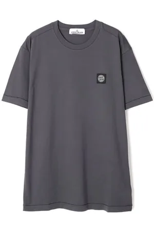 Stone Island Top, Herre, Grå, XL, Bomuld, Urban Chest Logo T-Shirt