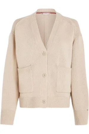 Tommy Hilfiger Strik, Dame, , M, Uld, Uldblanding Gilet med Knapper
