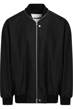 Jil Sander Jakke, Herre, Sort, M, Uld, Stilfuld Bomber Jakke