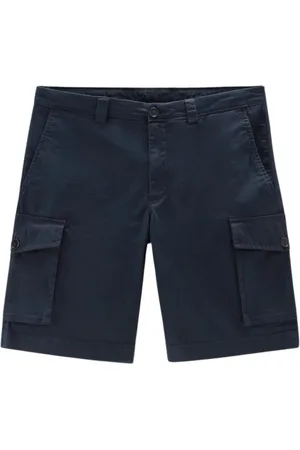 Woolrich Shorts, Herre, Blå, W32, Bomuld, Klassiske Cargoshorts