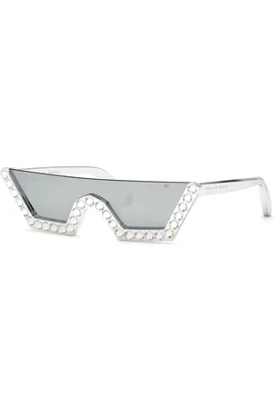 Philipp Plein Tilbehør, Dame, Grå, ONE SIZE, Plein Crystal Lux Solbriller