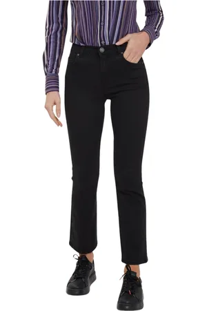 Pinko Jeans, Dame, Sort, W26, Denim, Brenda 9 Bootcut Denim Jeans