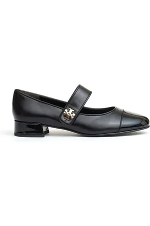 Tory Burch Sko, Dame, Sort, 37 1/2 EU, Læder, Højhælede Mary Jane sko