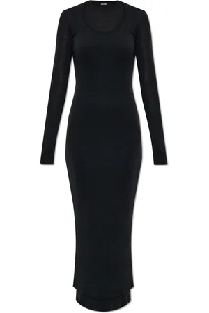 Jil Sander Kjole, Dame, Sort, S, Uld, Dobbeltlags Kjole