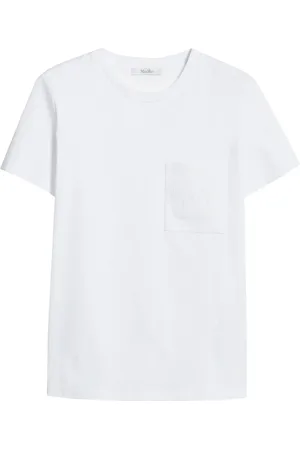 Max Mara Top, Dame, Hvid, L, Uld, Optical Papaya Stilfuld Top