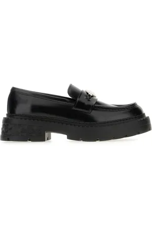 Jimmy Choo Sko, Dame, Sort, 40 EU, Uld, Stilfulde Loafers