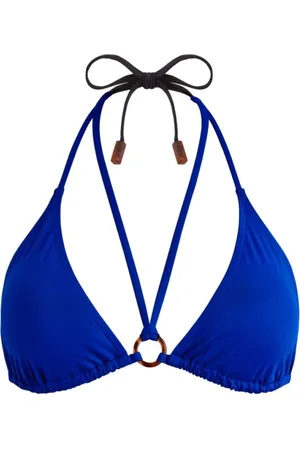 Vilebrequin Badetøj, Dame, Blå, S, Uld, Trekantet Bikini Top med Bindebånd til Kvinder