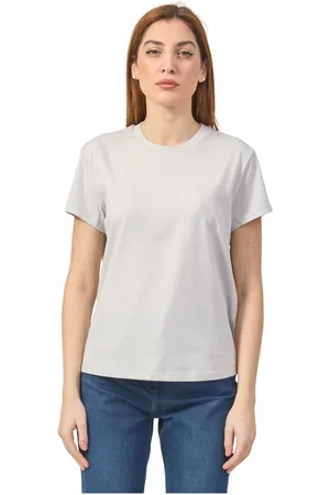 Patrizia Pepe Top, Dame, Grå, XS, Bomuld, Cotton Jersey T-shirt