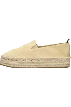 Tommy Hilfiger Sko, Dame, , 41 EU, Læder, Broderede Flatform Espadriller
