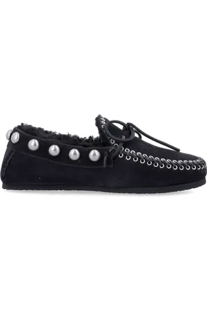 Isabel Marant Sko, Dame, Sort, 36 EU, Læder, Fitza Shearling Loafer
