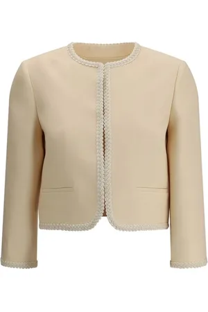 VALENTINO Jakke, Dame, , XS, Broderet Silke Crepe Blazer