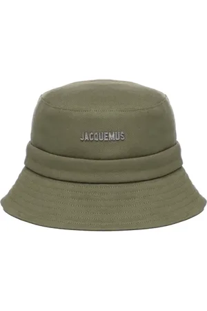 Jacquemus Tilbehør, Dame, Grøn, 58 CM, Bomuld, Khaki Le Bob Gadjo Bucket Hat