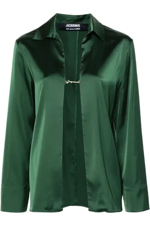 Jacquemus Bluser & Skjorter, Dame, Grøn, S, Uld, Bluse