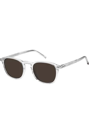 Tommy Hilfiger Tilbehør, Herre, Brun, 51 MM, Transparent/Brun Solbriller