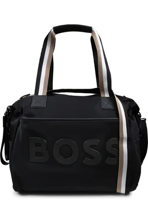 HUGO BOSS Home, unisex, Sort, ONE SIZE, Uld, Pusletaske med logo