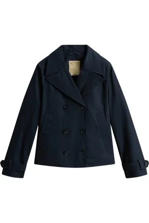 Woolrich Frakke, Dame, Blå, S, Tyl, Military Style Peacoat
