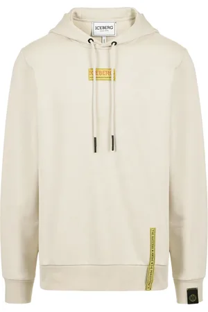 Iceberg Sweathshirts & Hoodies, Herre, , 2XL, Bomuld, Dusty-farvet Hættetrøje med Logo