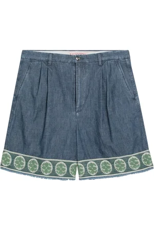 VALENTINO GARAVANI Shorts, Herre, Blå, M, Uld, Short Bermuda Shorts