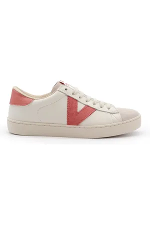victoria Sko, Dame, Hvid, 37 EU, Læder, Læder Sneakers med Crosta Tå