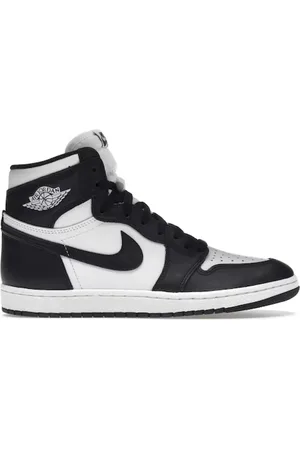 Jordan Sko, Herre, Flerfarvet, 45 1/2 EU, Læder, Retro High 85 Black White Sneakers