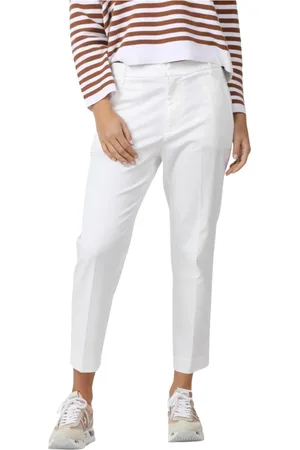 Dondup Bukser, Dame, Hvid, W27, Nima Zip Pants