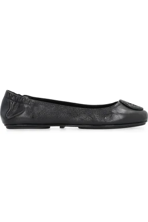 Tory Burch Sko, Dame, Sort, 37 1/2 EU, Læder, Læder Ballerina Sko