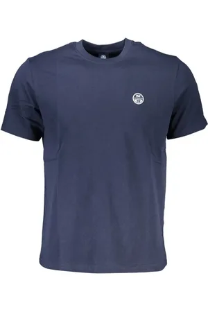 North Sails Top, Herre, Blå, M, Bomuld, Blå Bomuld Logo T-shirt
