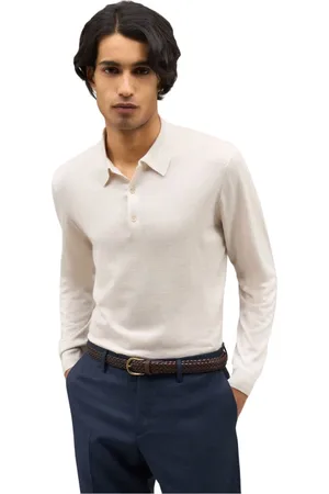 Boglioli Strik, Herre, , L, Cashmere, Kashmir Silke ekstra fin Langærmet Polo