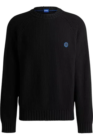 HUGO BOSS Strik, Herre, Sort, S, Uld, Sweater Sonni