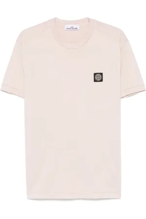 Stone Island Top, Herre, Lyserød, 2XL, Bomuld, T-shirt og Polo