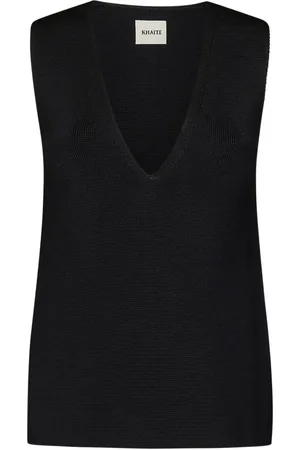 Khaite Top, Dame, Sort, M, Heidi Top