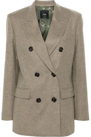 Pinko Jakke, Dame, Flerfarvet, M, Uld, Multifarvet Uld Viscose Blazer